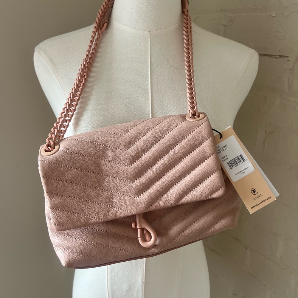 Rebecca Minkoff Blush Quilted Crossbody Bag